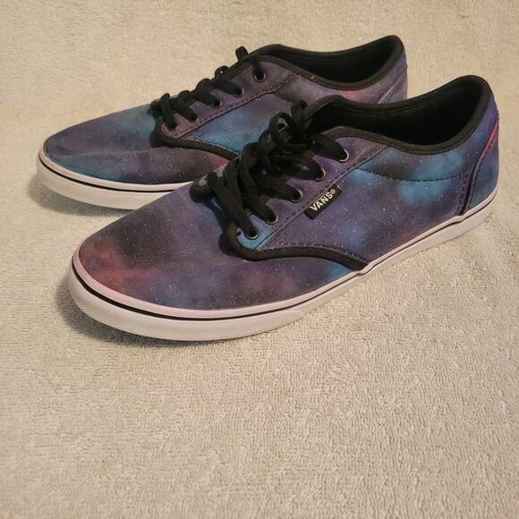 Vans Cosmic Galaxy Space Blue Purple Womens size 9 Skate Shoes Sneakers Lo Pro - Picture 4 of 8